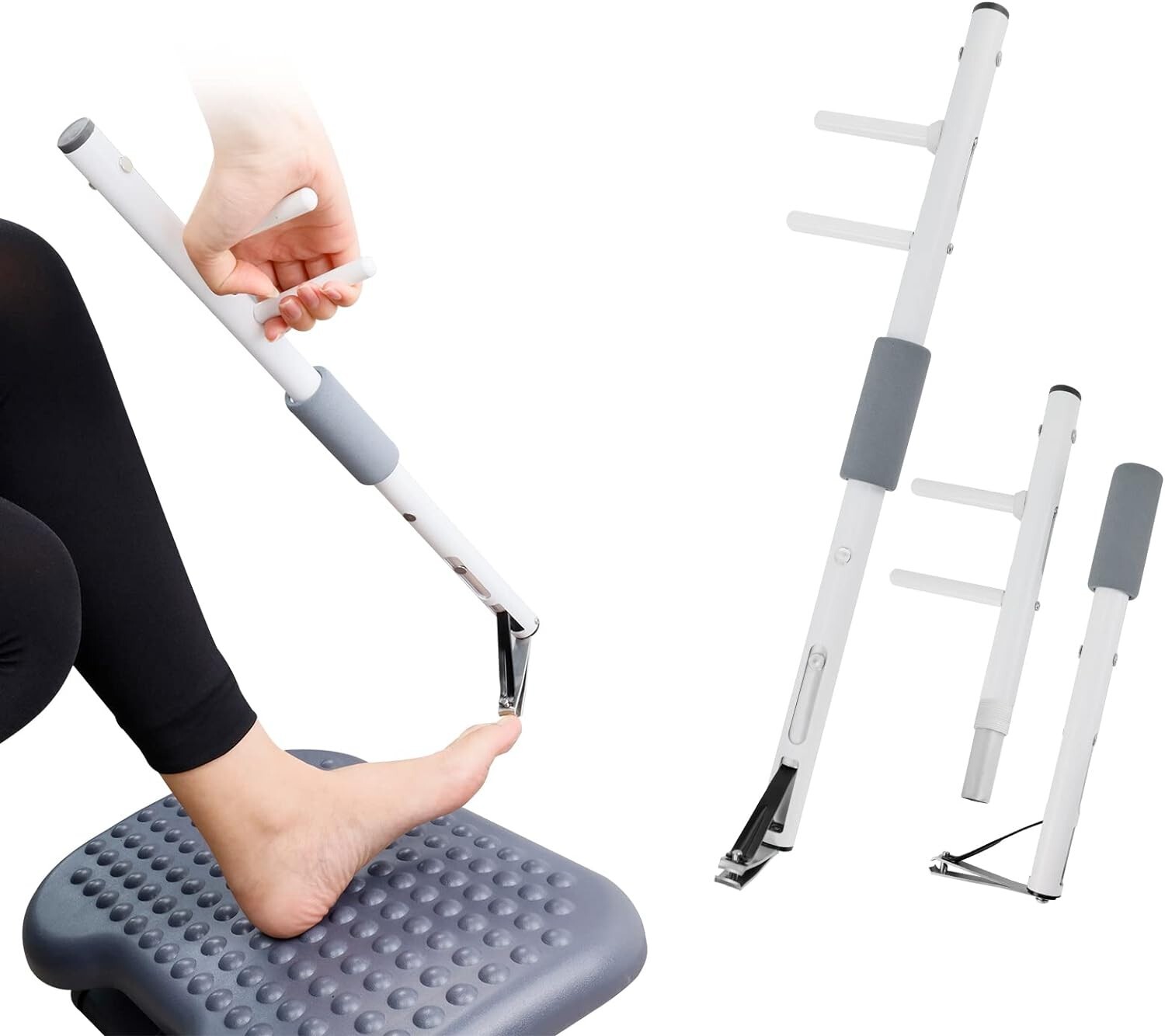 Adjustable Long Handle Toenail Clippers - Perfect For Seniors & Disability Needs