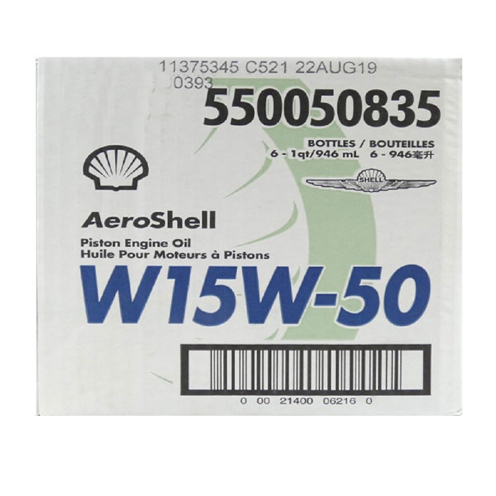 AeroShell W15W-50 Case of 6 quarts