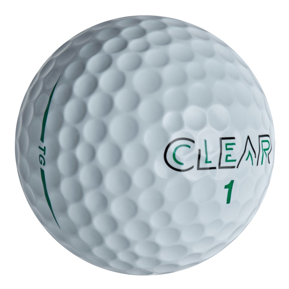 Clear Tour Green Golf Balls - White - 6 Dozen Bundle
