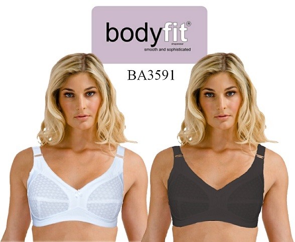 "Promotion"Body-fit Professionally manufactured Soft cup bra Wide Straps UP2 46E
