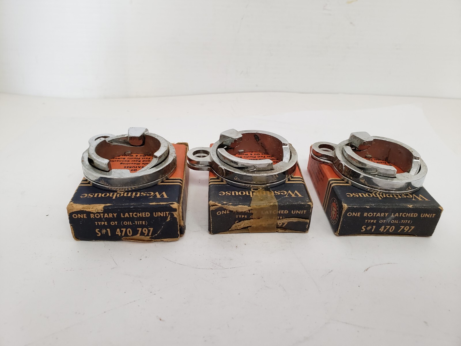 WESTINGHOUSE 1-470-797 ROTARY LATCH TYPE OT CONTROL ACCESSORIES (LOT OF 3) NIB