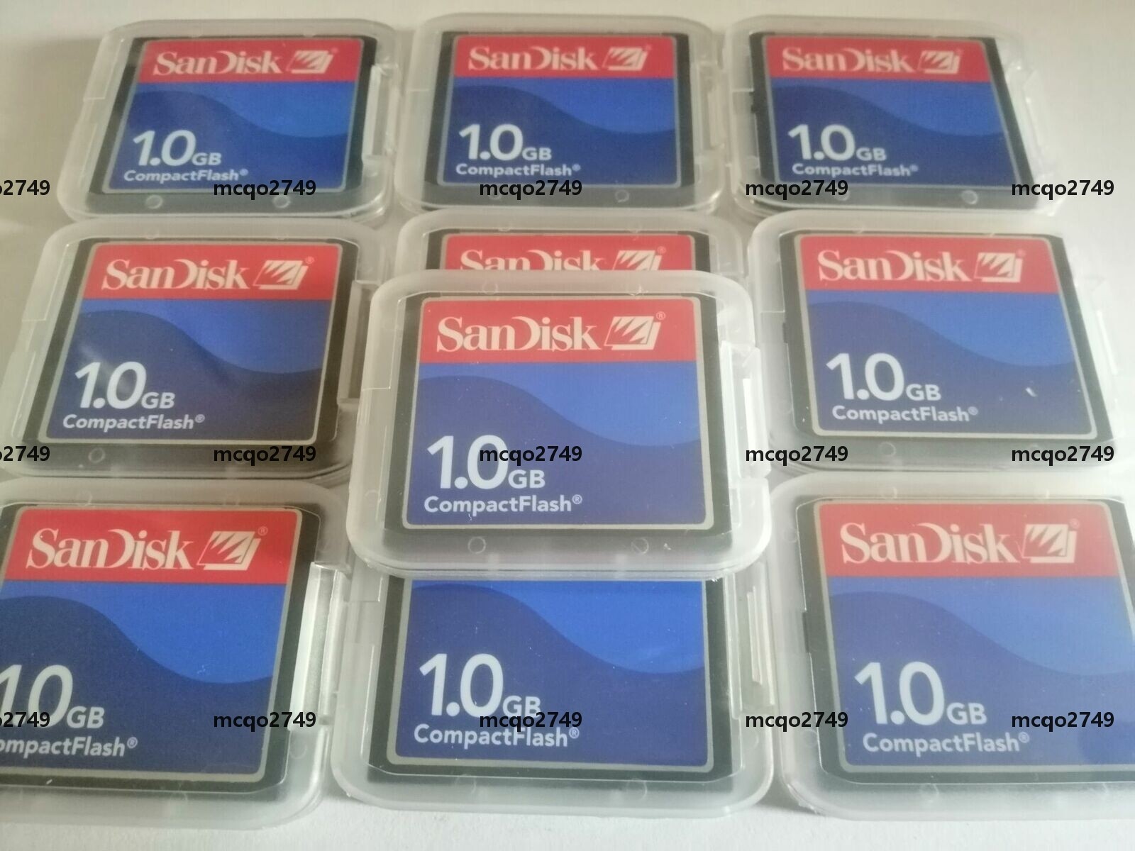 10pcs   sandisk  1GB  CF Memory CARD compact flash card SDCFJ/SDCFB
