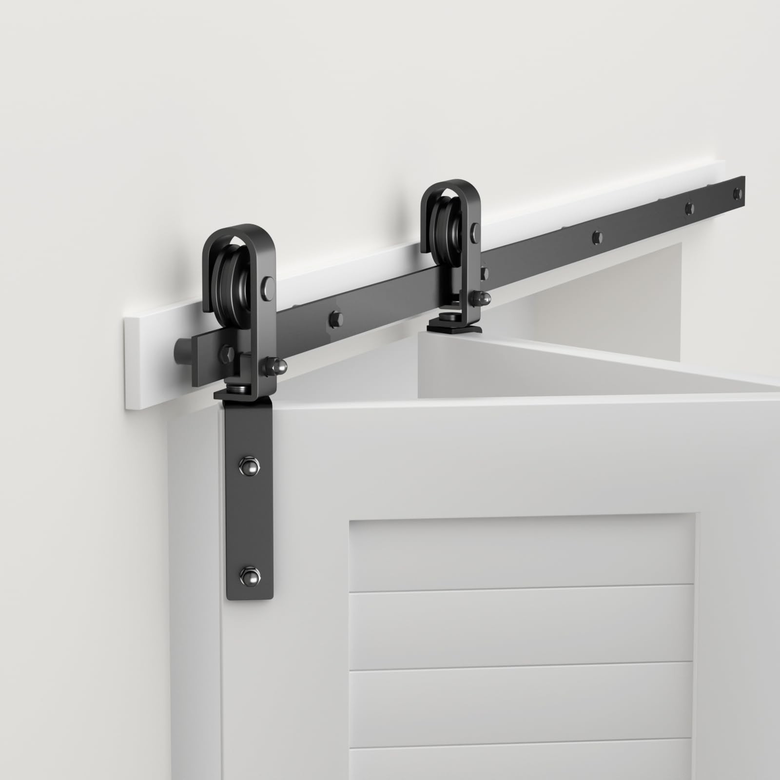 30 Bifolding Sliding Barn Door Hardware Track Kitsmoothlyquietlyside Mounted B
