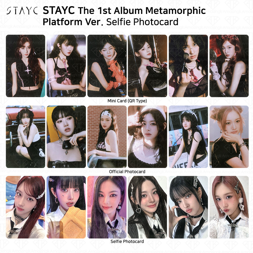 StayC The 1st Album Metamorphic Platform Ver Official Selfie Photocard QR Card