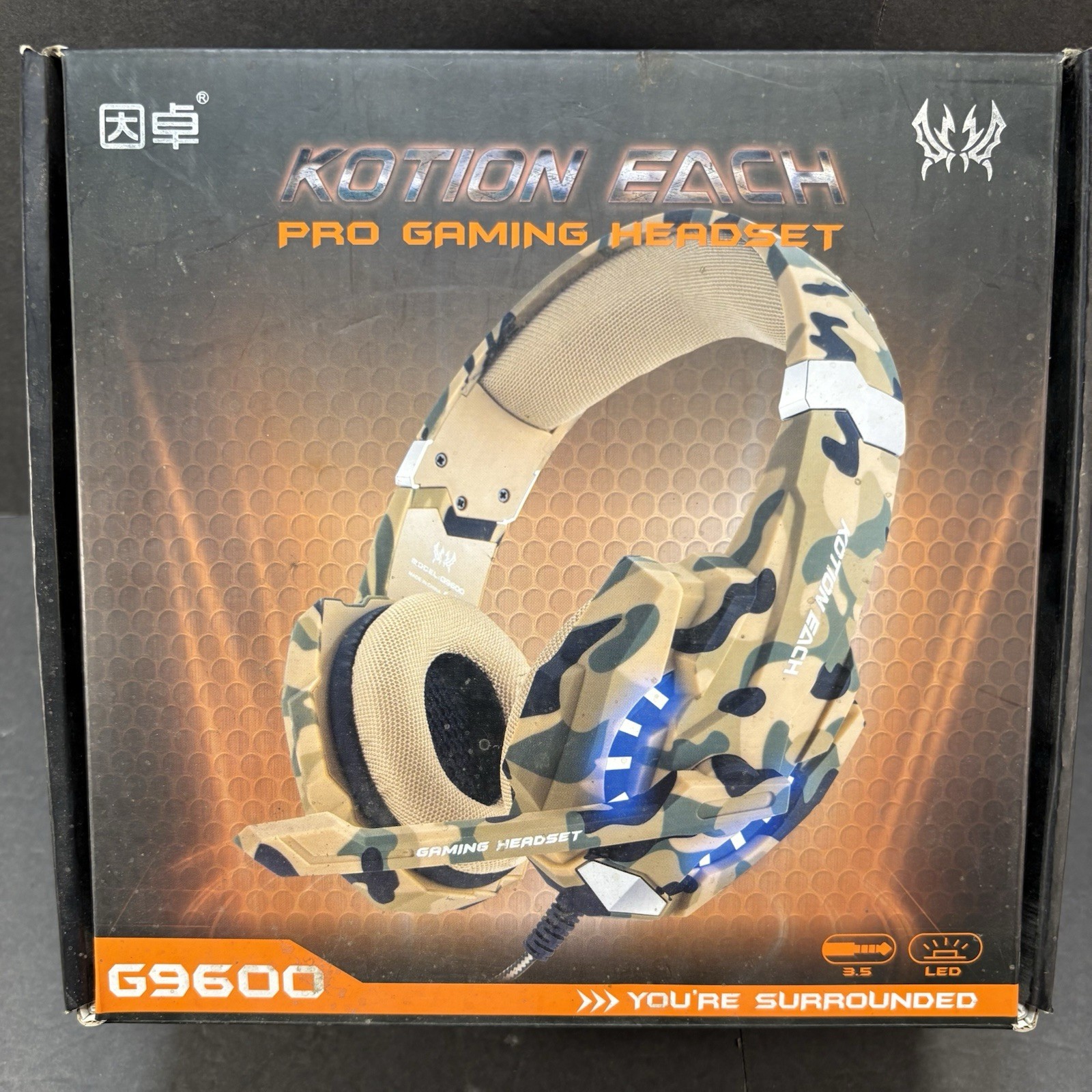 Kotion Each Gaming Headset G9600, New Never Used Open Box
