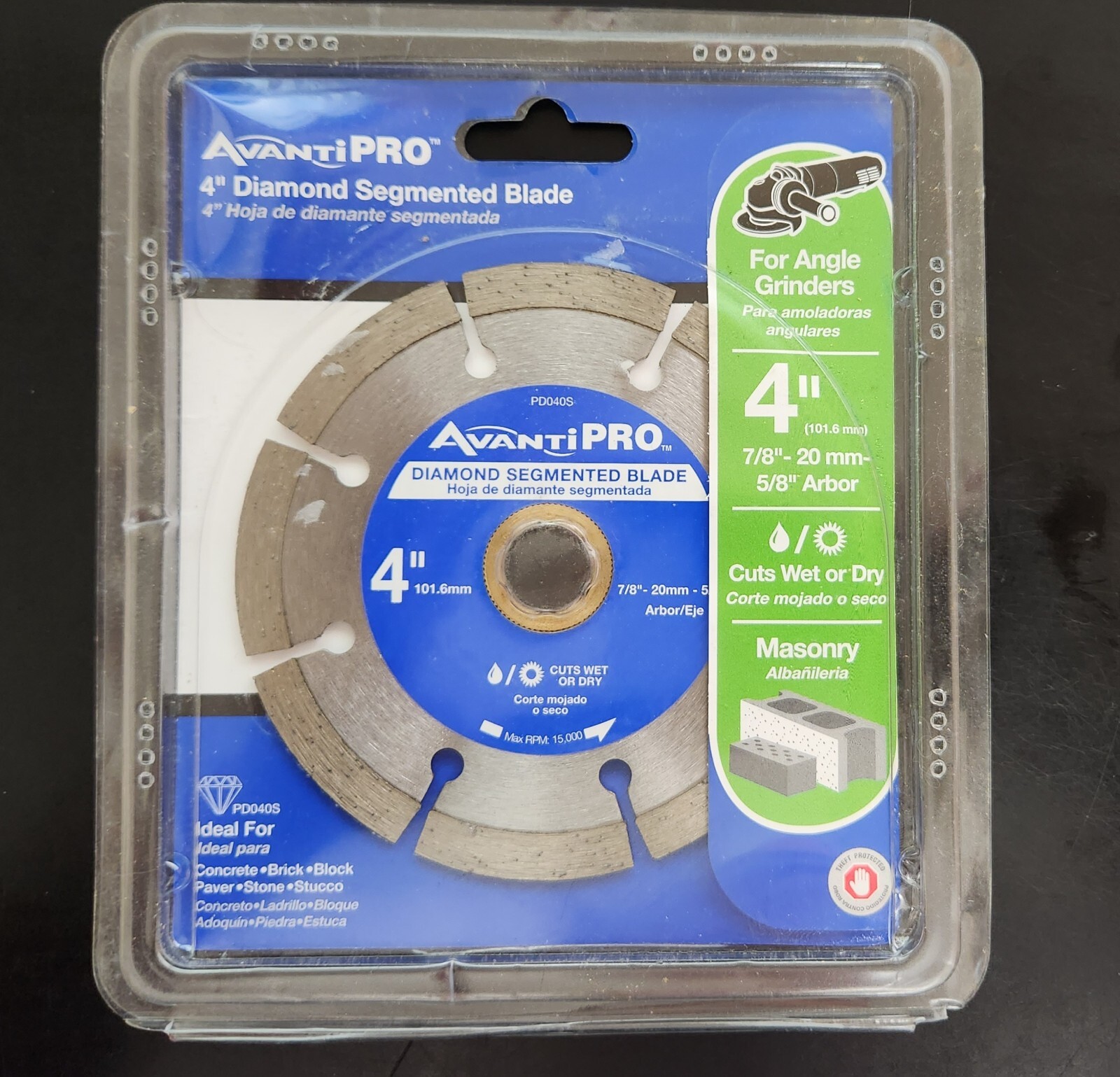 Avanti Pro Blade 4 Inch Diamond Segmented Rim Power Tool Cutting