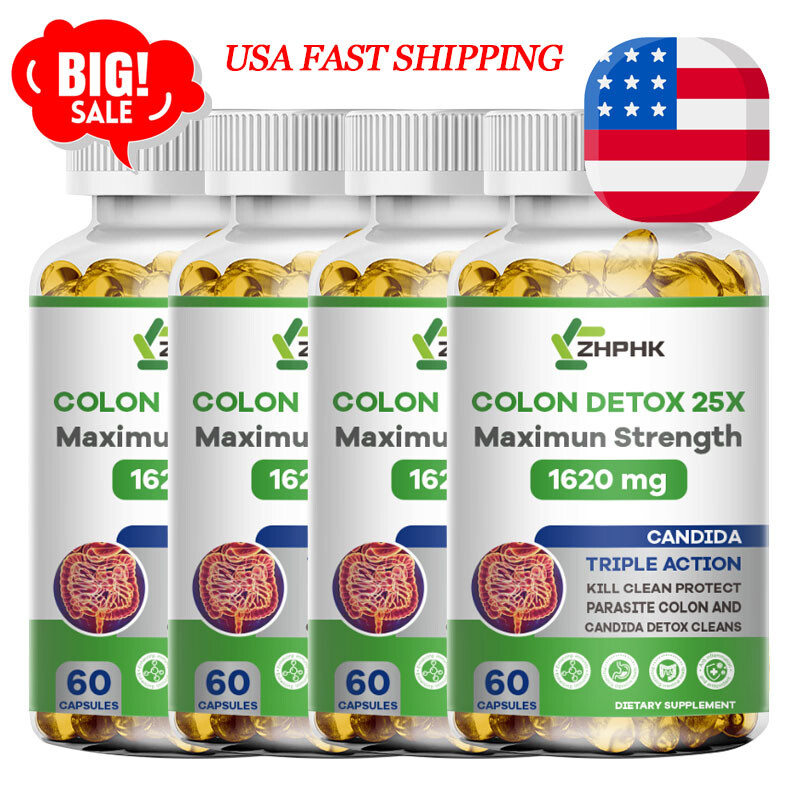 Liver Cleanse Detox Colon & Repair Formula Energy Boost Weight Loss Softgels
