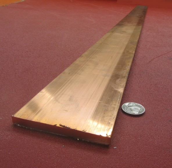 110 Copper Bar H02, 1/4" Thick x 3.00" Wide x 60 Inch Length