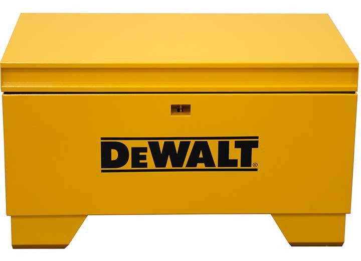 Montezuma DWXJSB32Y 32" DeWalt Jobsite Box Recessed Handles 7-Ga Forklift Rails
