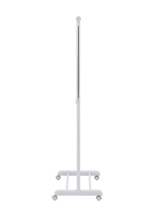 Mainstays Adjustable Metal Rolling Garment Clothes Rack, Chrome & White.....