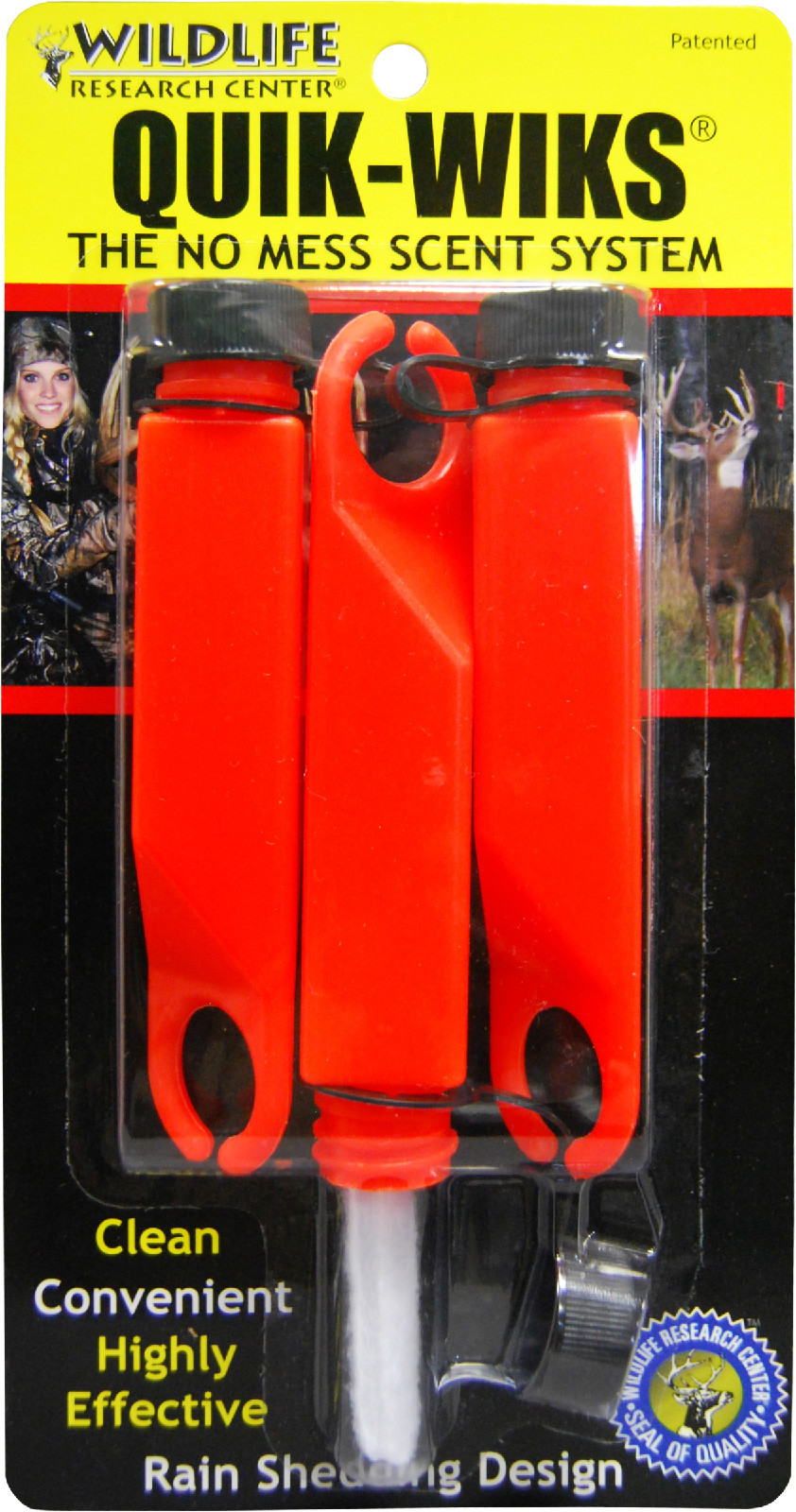 Wildlife Research Center Scent Holder Quik-Wiks Dispenser 3pk #00363 Orange