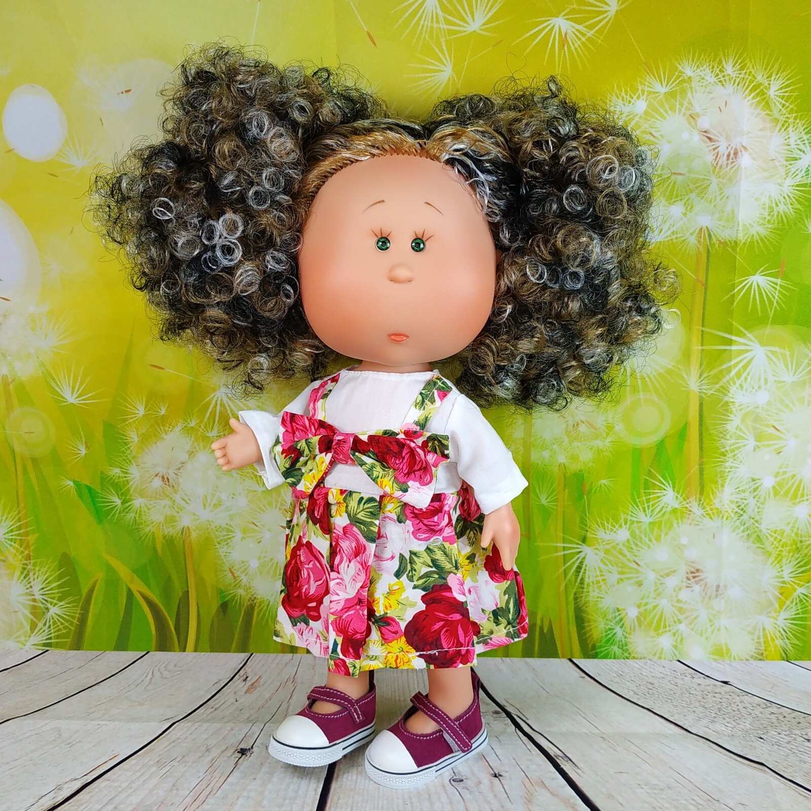 Cute Dress for doll Mia Pippa 12'' Pink White