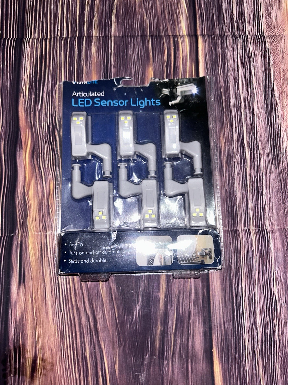 6 Pack articulated LED sensor lights For Cabinets Or Drawers
