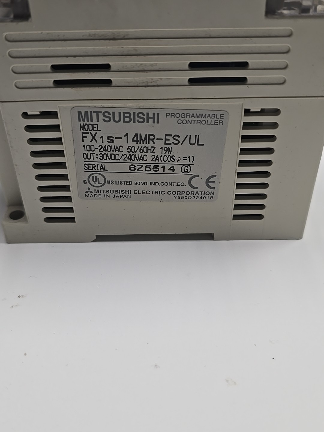 USED | MITSUBISHI FX1S-14MR-ES/UL MELSEC PLC CONTROLLER Tested Free Shipping
