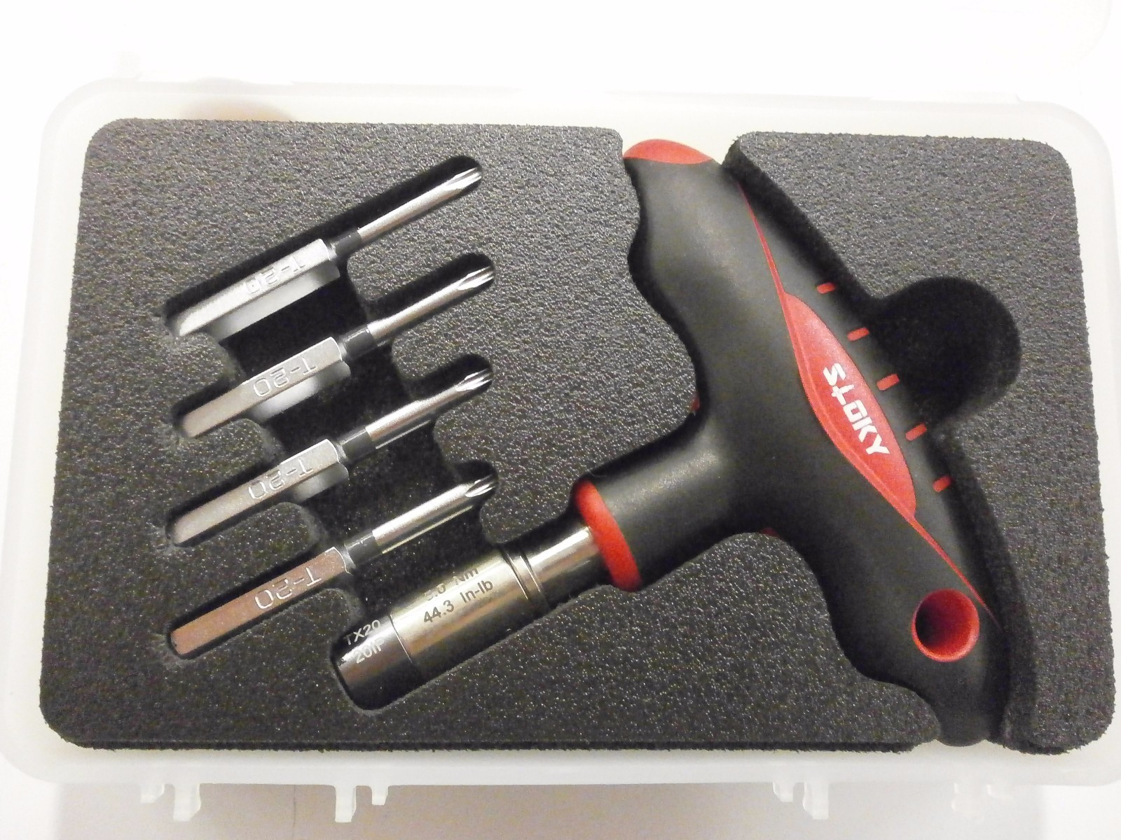 Sloky Preset Torque Screwdriver 5pc Set STS-TX-ST-20 T20 TX20     406SO