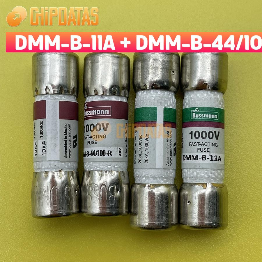 1Pair(2pcs)   BUSSMAN DMM-B-11A + DMM-B-44/100 44mA 1000VAC/DC BUSS FUSE