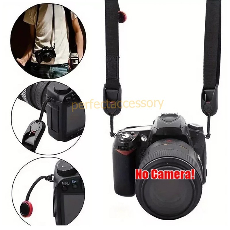 Camera Shoulder Strap Quick Release Buckles Adjustable DSRL SLR TLR Neck Strap
