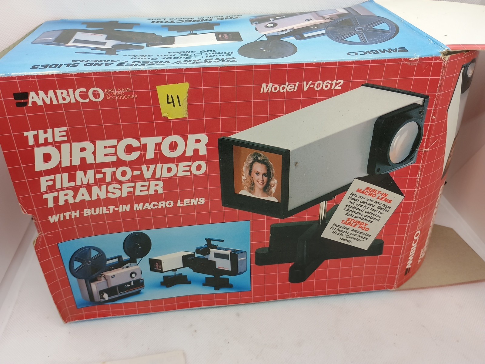 The Director Film Slide to Video Transfer System 8mm super-8 16mm Ambico V-0612