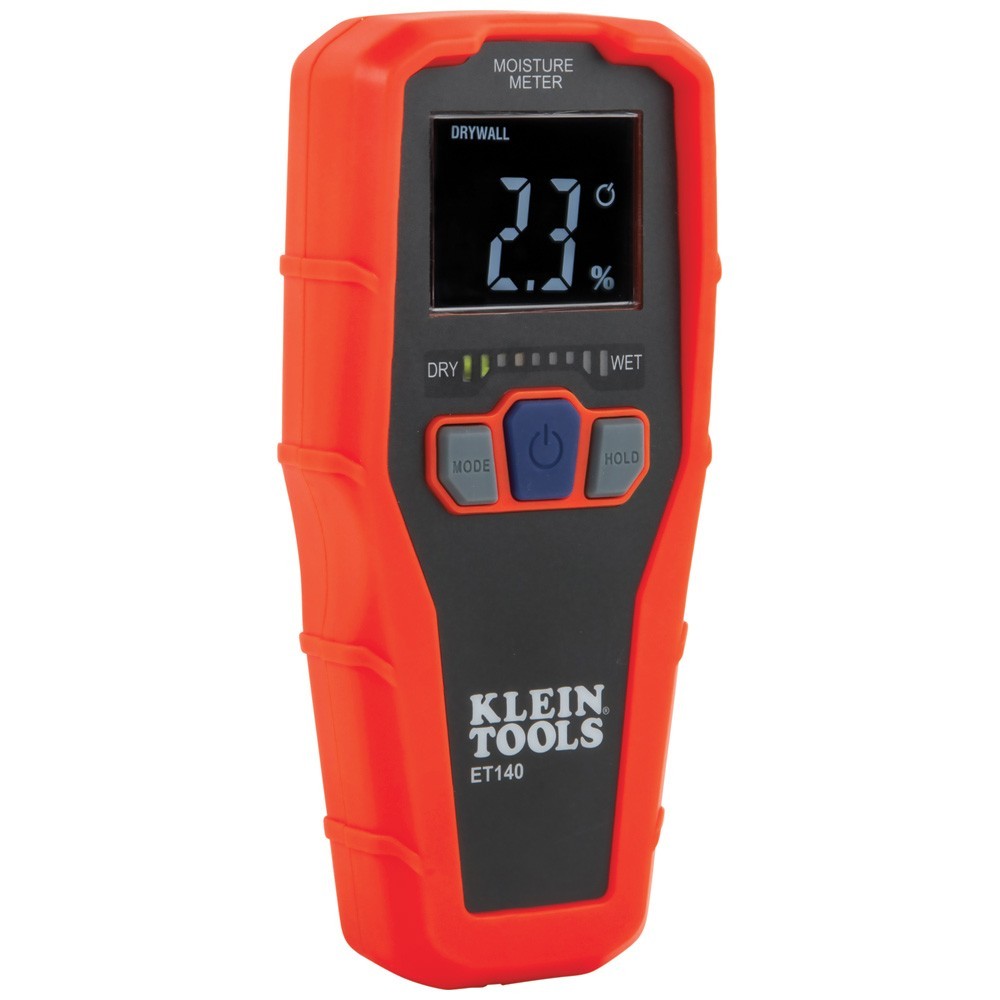 Klein Tools Moisture Meter ET140 LCD Digital Scanner Pinless