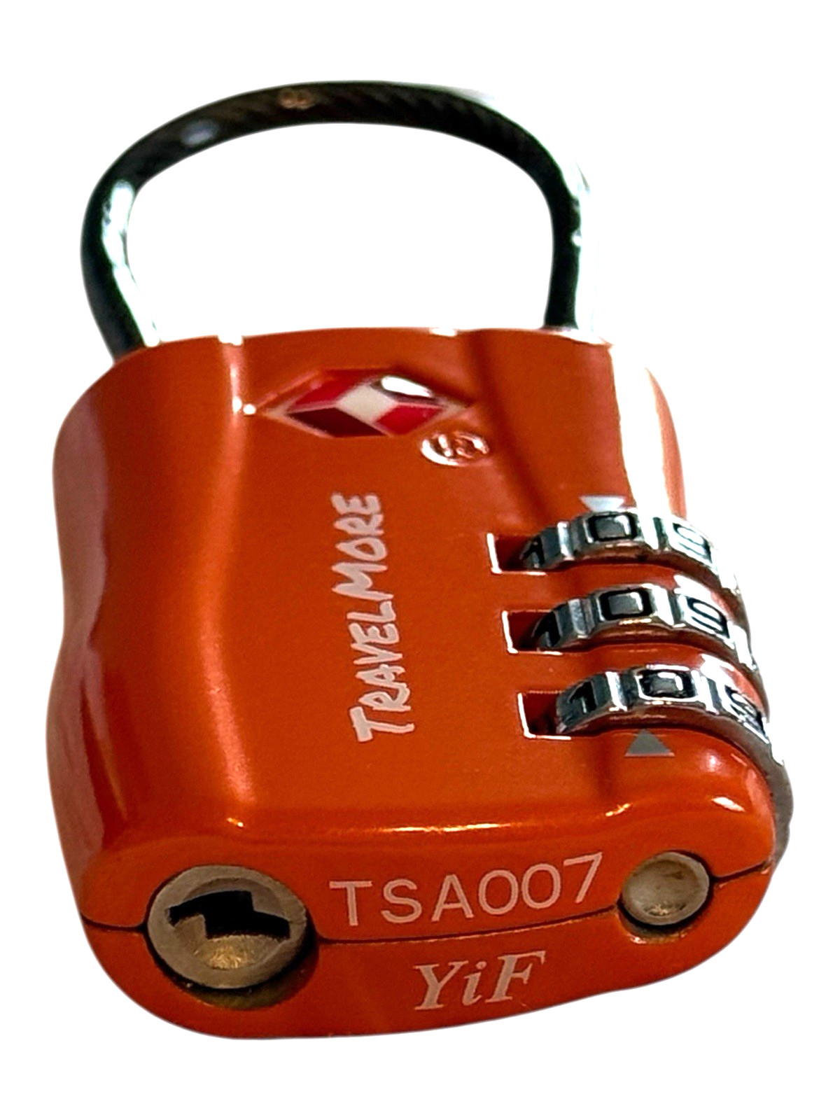 TSA Approved Travel Lock, 2-Pack Combination Cable Luggage Locks, Push Button