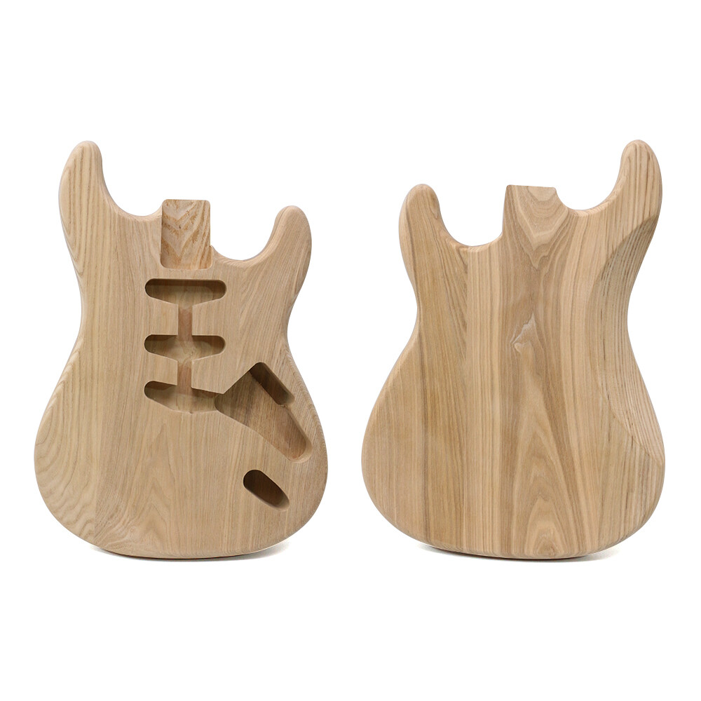 DIY Electric Guitar Body ASH Wood SSS Pickups Unfinished for Building Guitars
