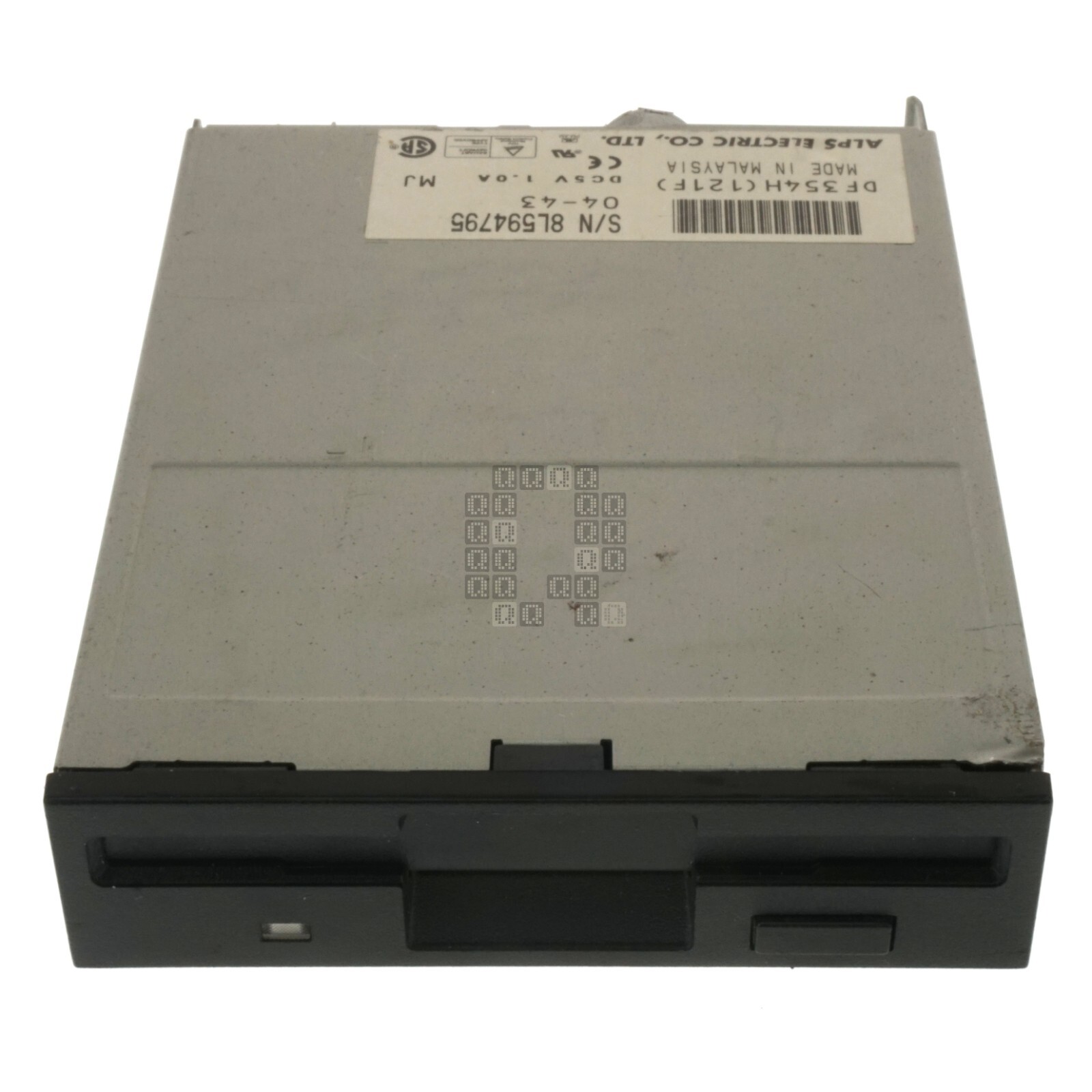 Alps Electric Co. DF354H 1.44MB 3.5" Floppy Disk Drive, Black Bezel