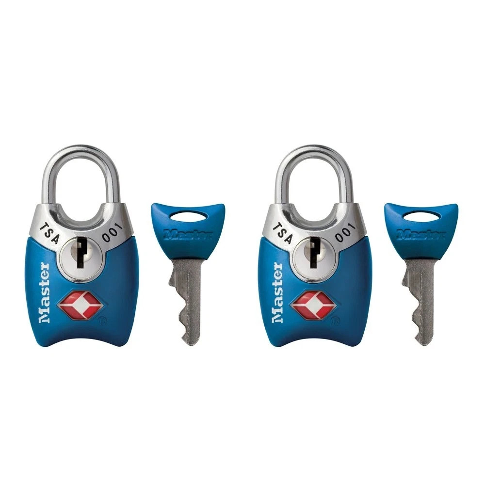 Master Lock 4689T TSA Approved Keyed Lock, 2 Pack, Colors May Vary 2 Pack