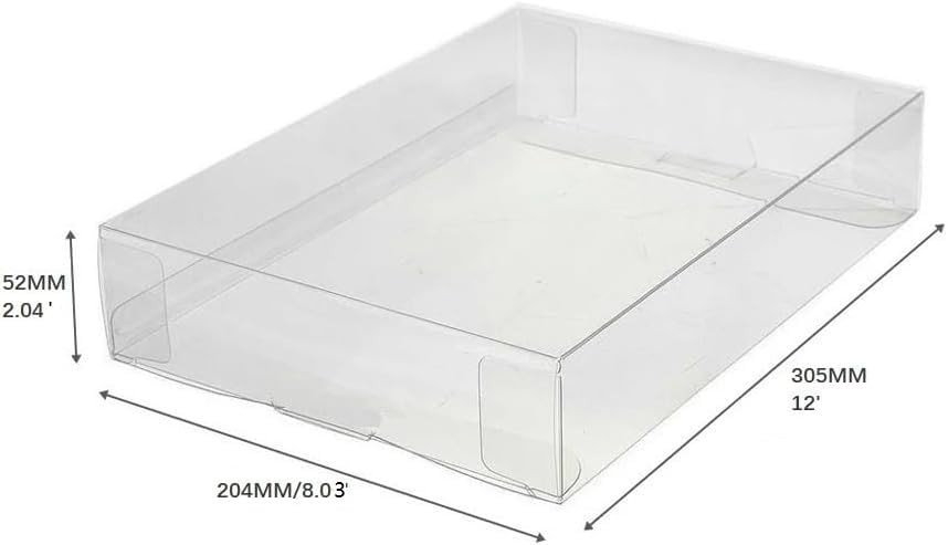 10PCS Clear Box Protector Case for 6in Retro Carded Action Figures Display