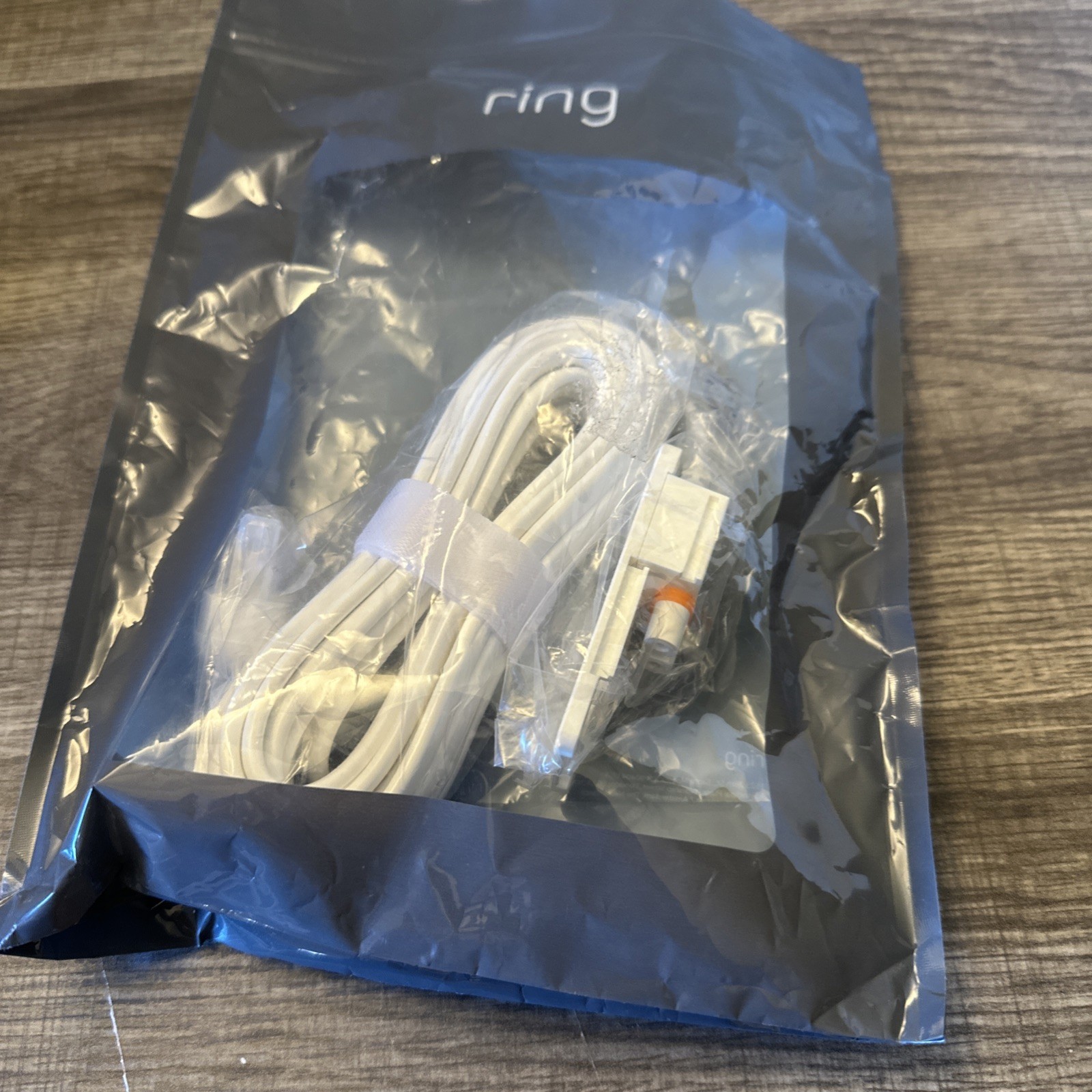 Ring Indoor/Outdoor Power Adapter Barrel Plug-White