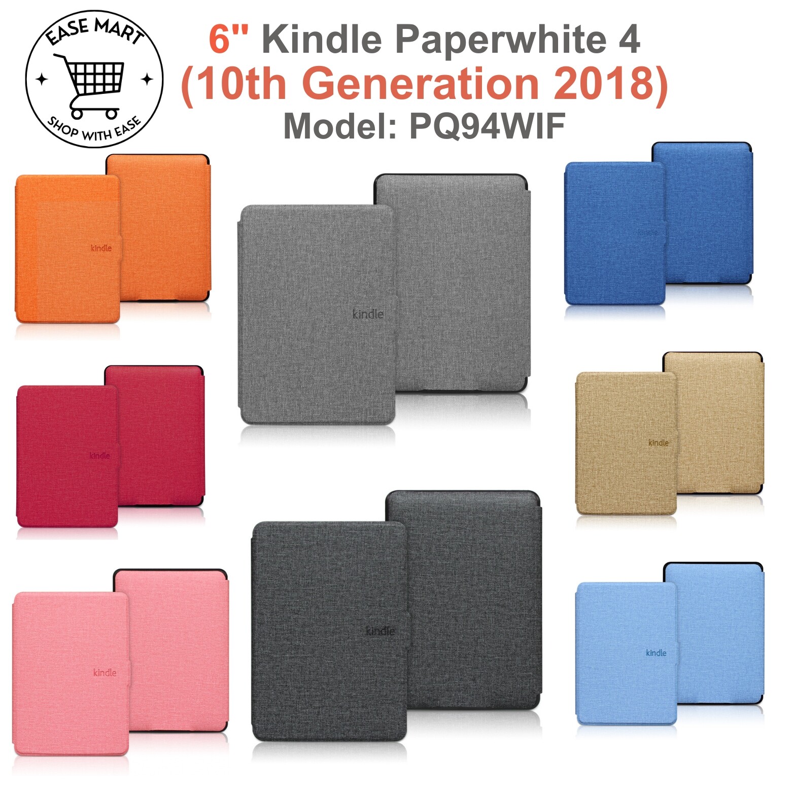 Magnetic Case for Amazon Kindle Paperwhite 4 (10th Gen 2018) 6” Smart Cover