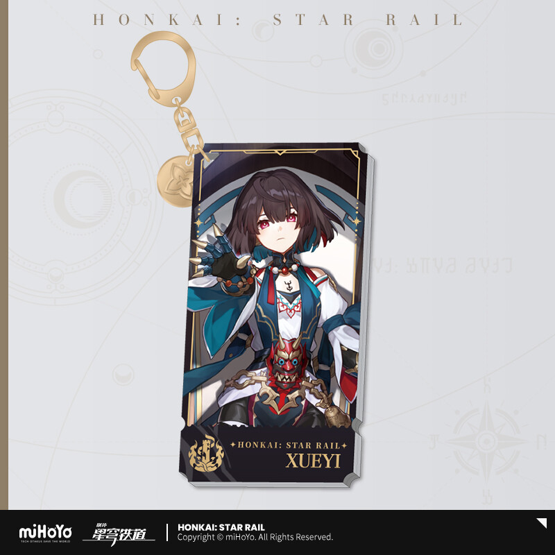 miHoYo Honkai: Star Rail Keychain Xueyi Original Keyring Acrylic Official Goods