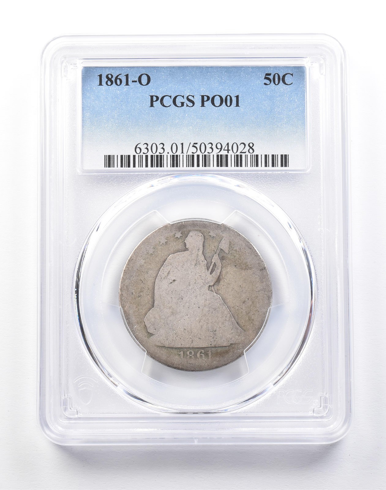 1861-O Seated Liberty Half Dollar PO01 PCGS Lowball *4091