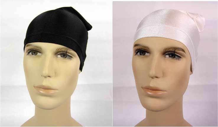 LONG SPANDEX DOME CAP BIKER HAT SPORTS---MH1102