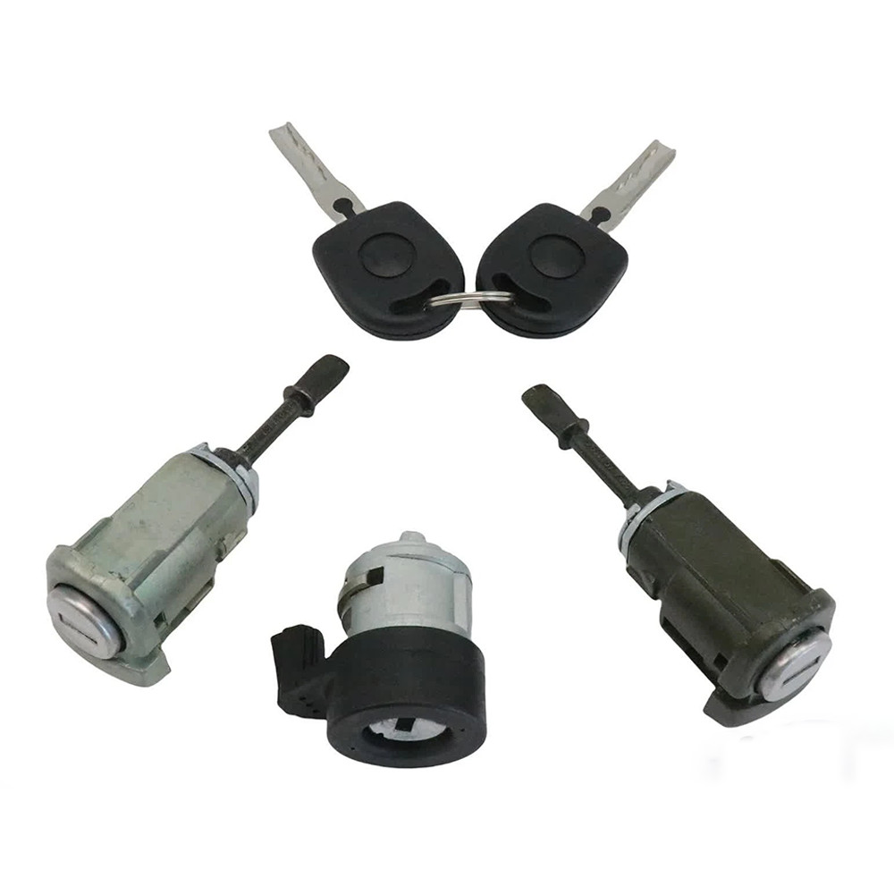 IGNITION & DOOR LOCK CYLINDER SET For 1998-2010 BEETLE 2000-2005 JETTA