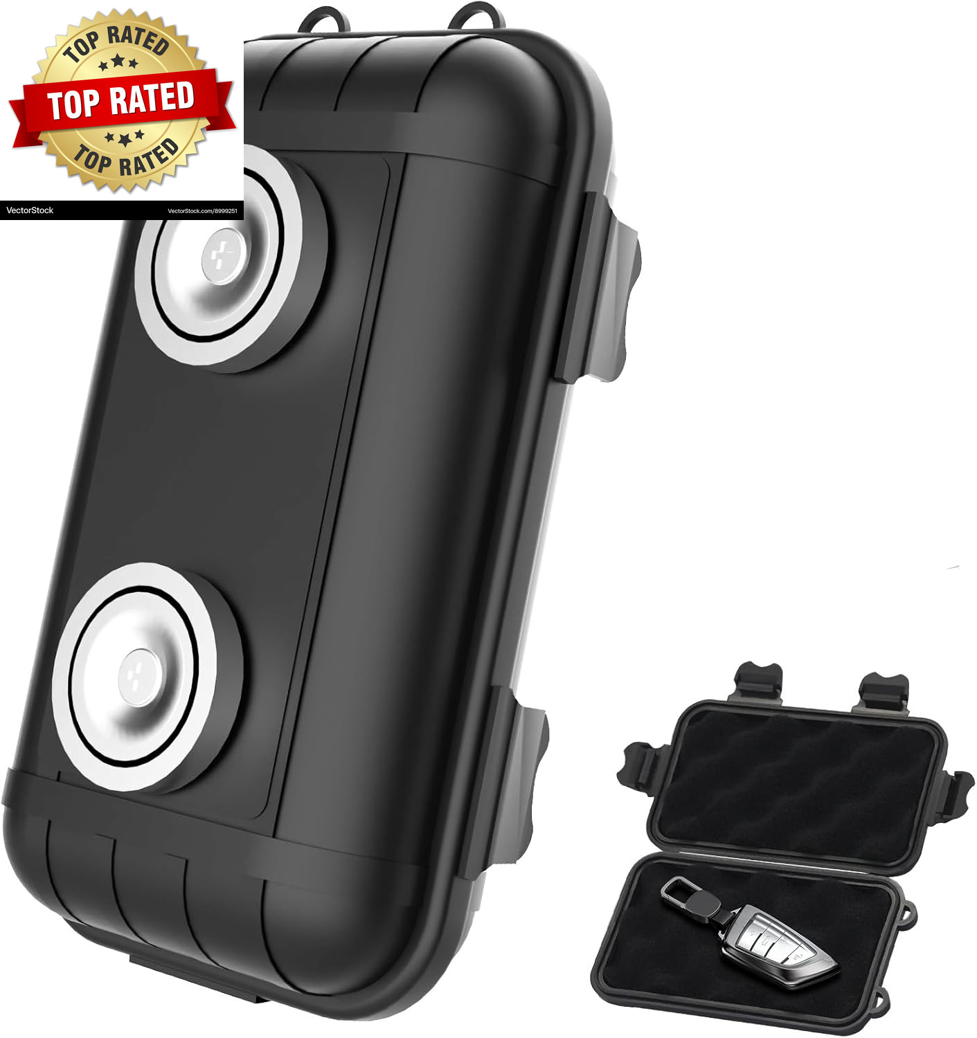 Magnetic Key Box Magnetic Key Holder under Car Hide a Key Magnetic Car