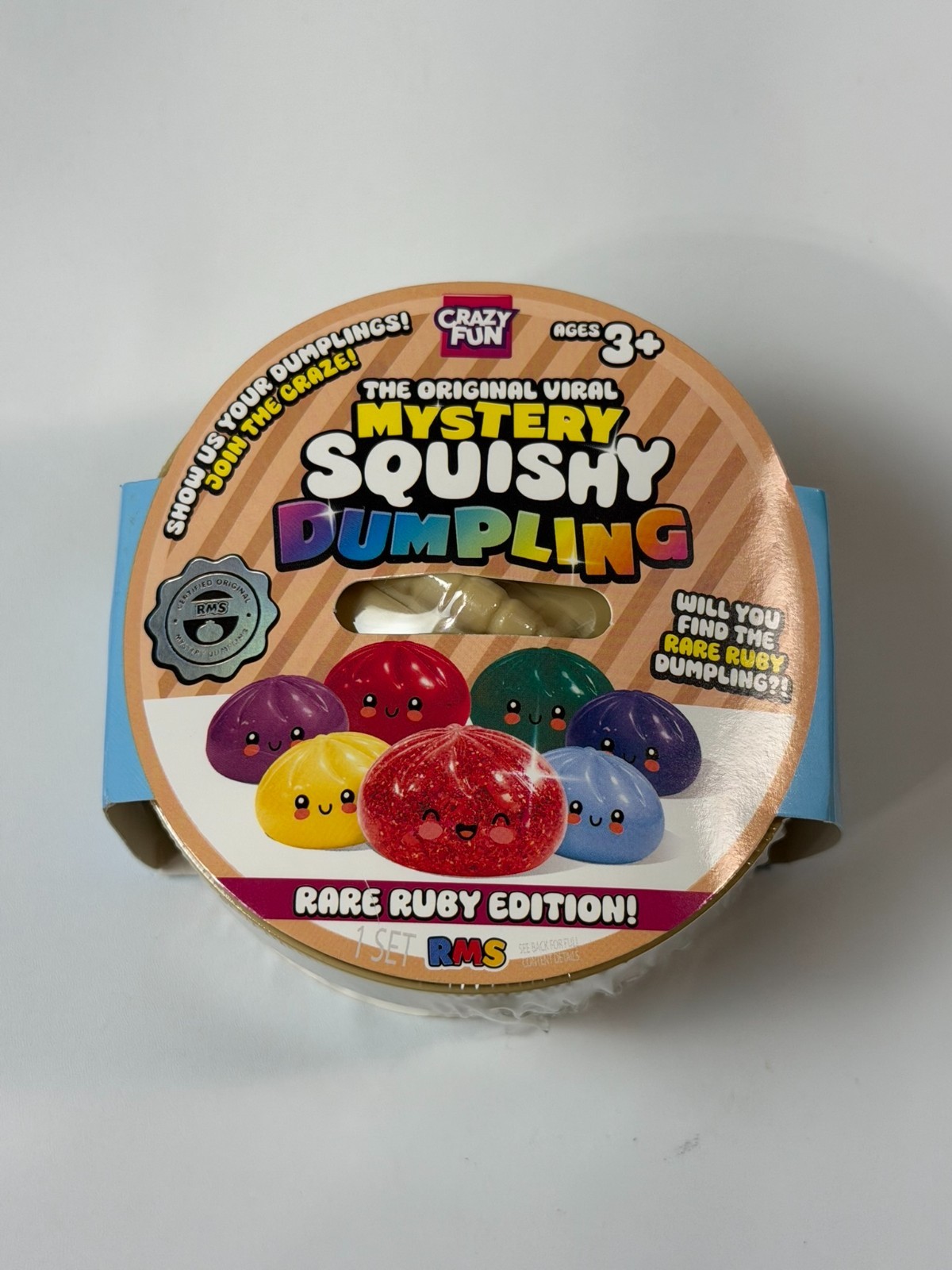 Authentic RMS DUMPLING VIRAL Mystery Dumpling Rare Ruby Edition Squishy TOY NEW