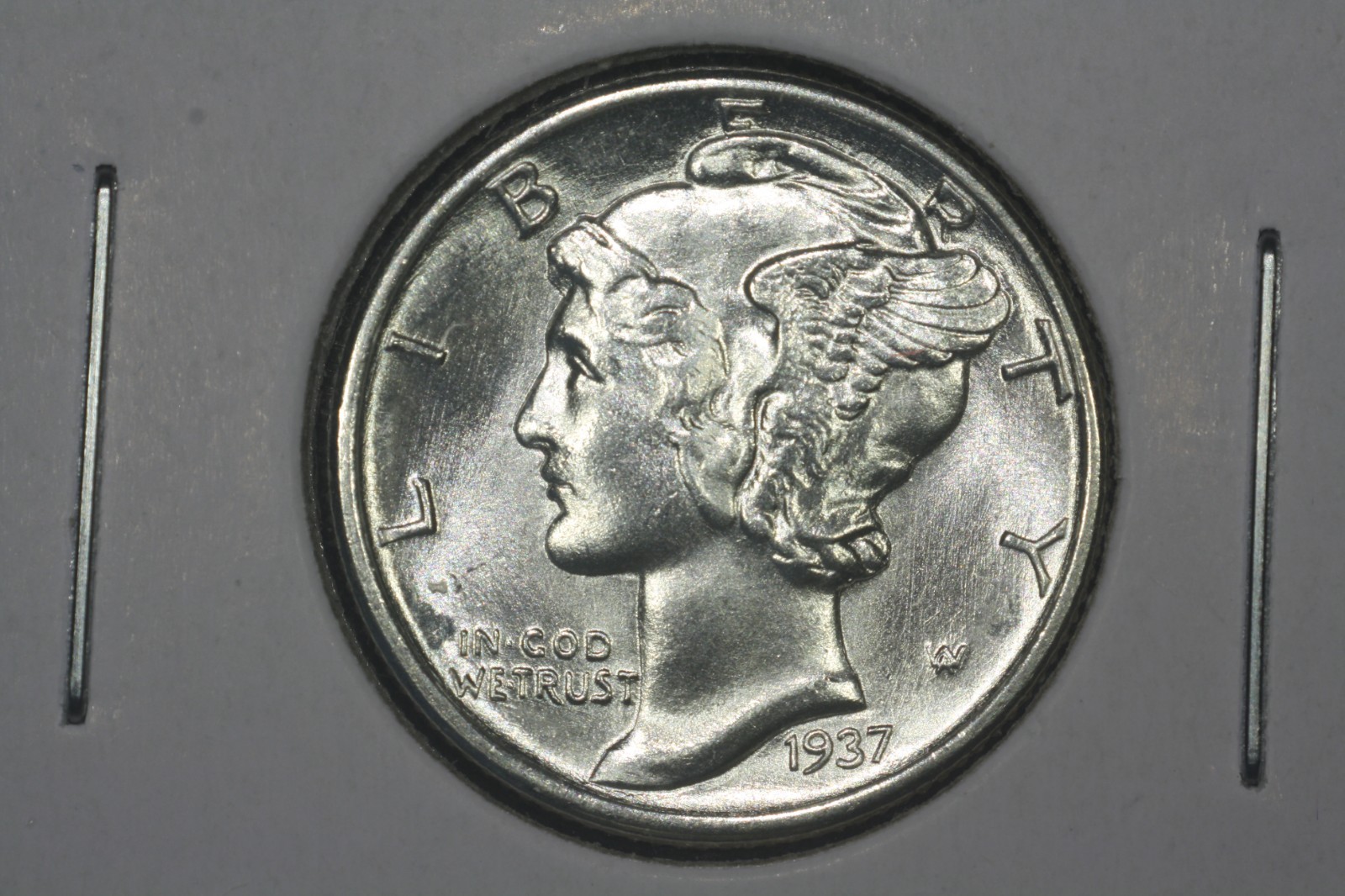 1937 Mercury Dime, Choice BU FSB