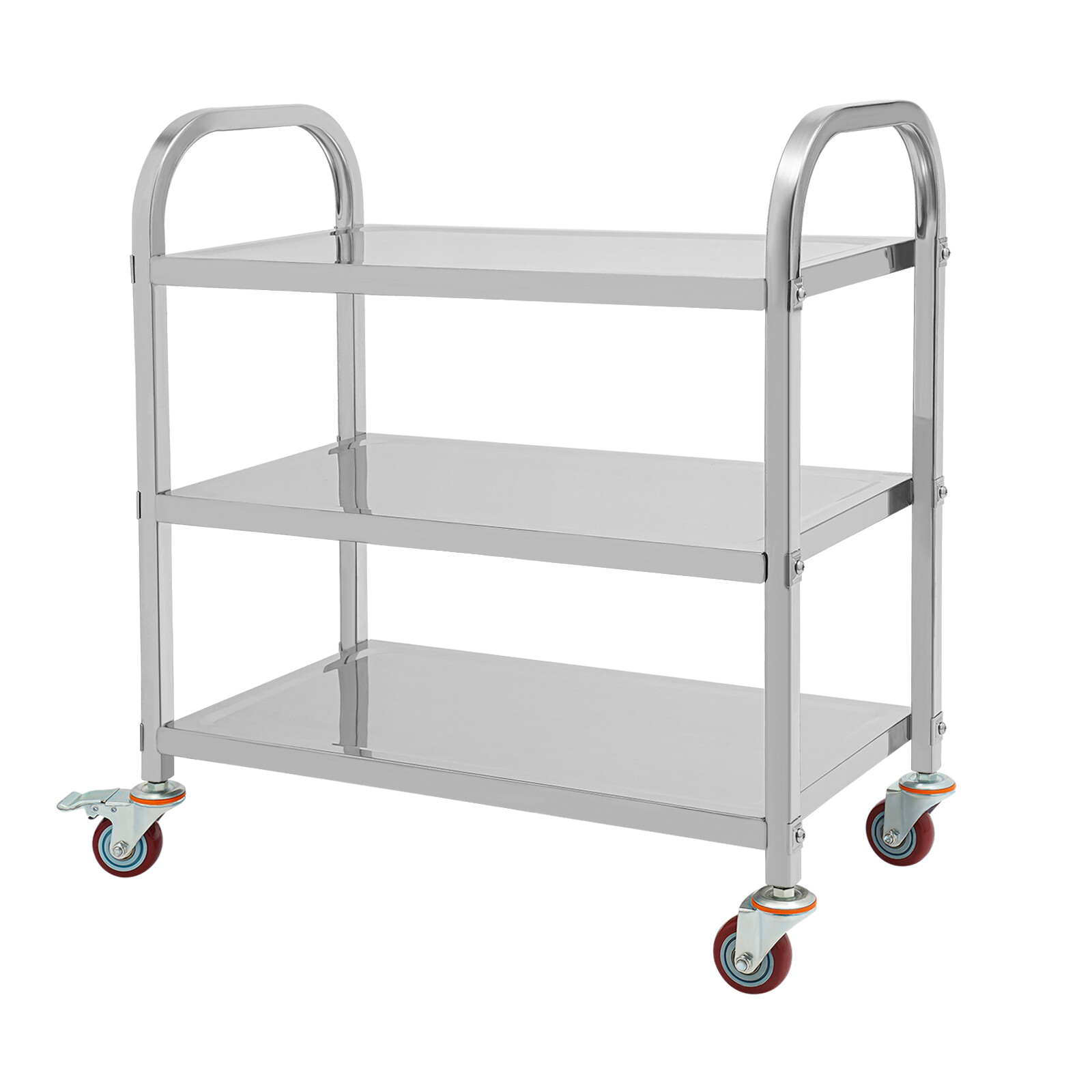 3 Tier Stainless Steel Kitchen Trolley Cart, Kitchen Trolley Car