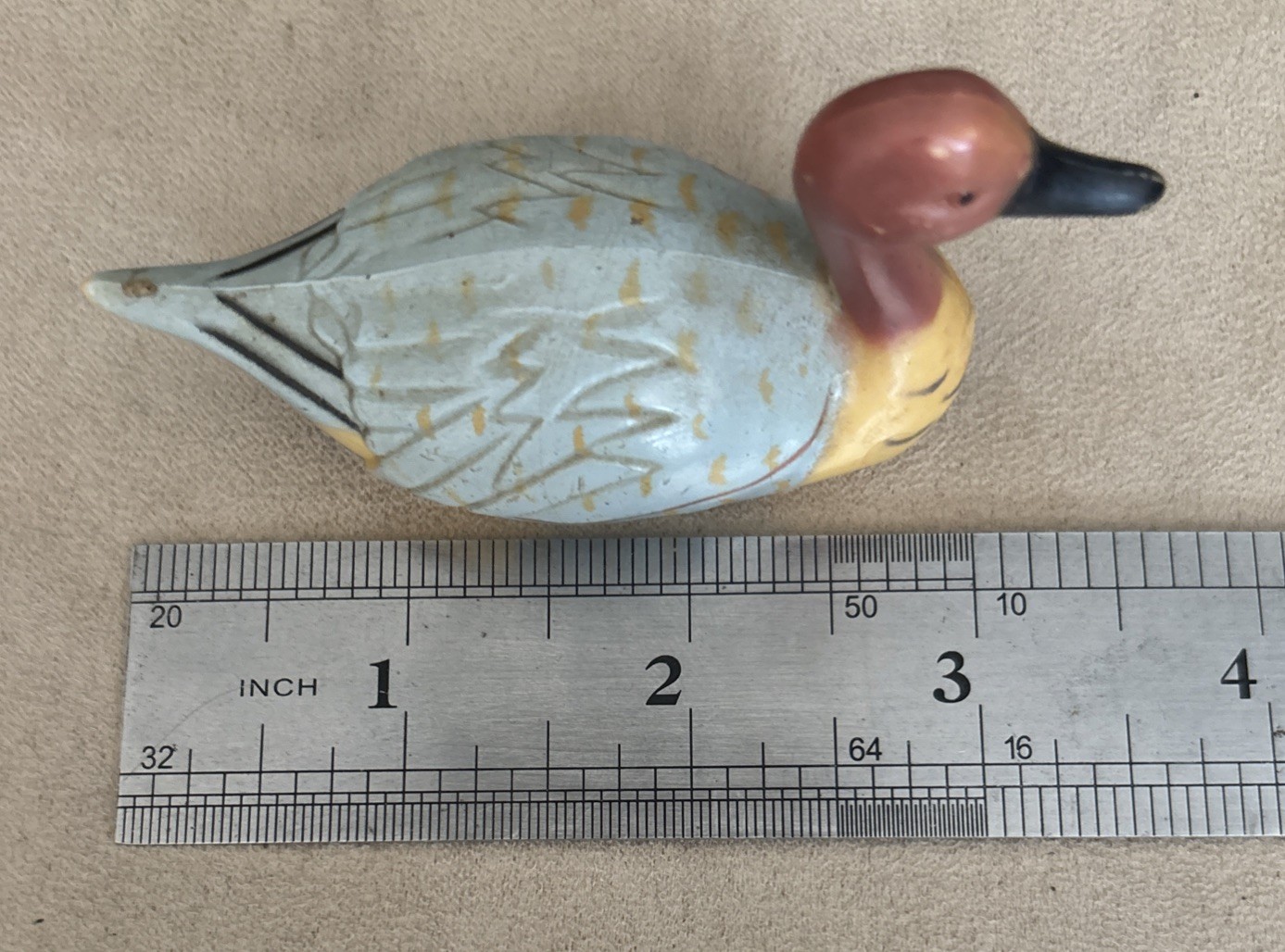Duck Pencil Sharpener , Missed Sharpener, Vintage 3”x1”