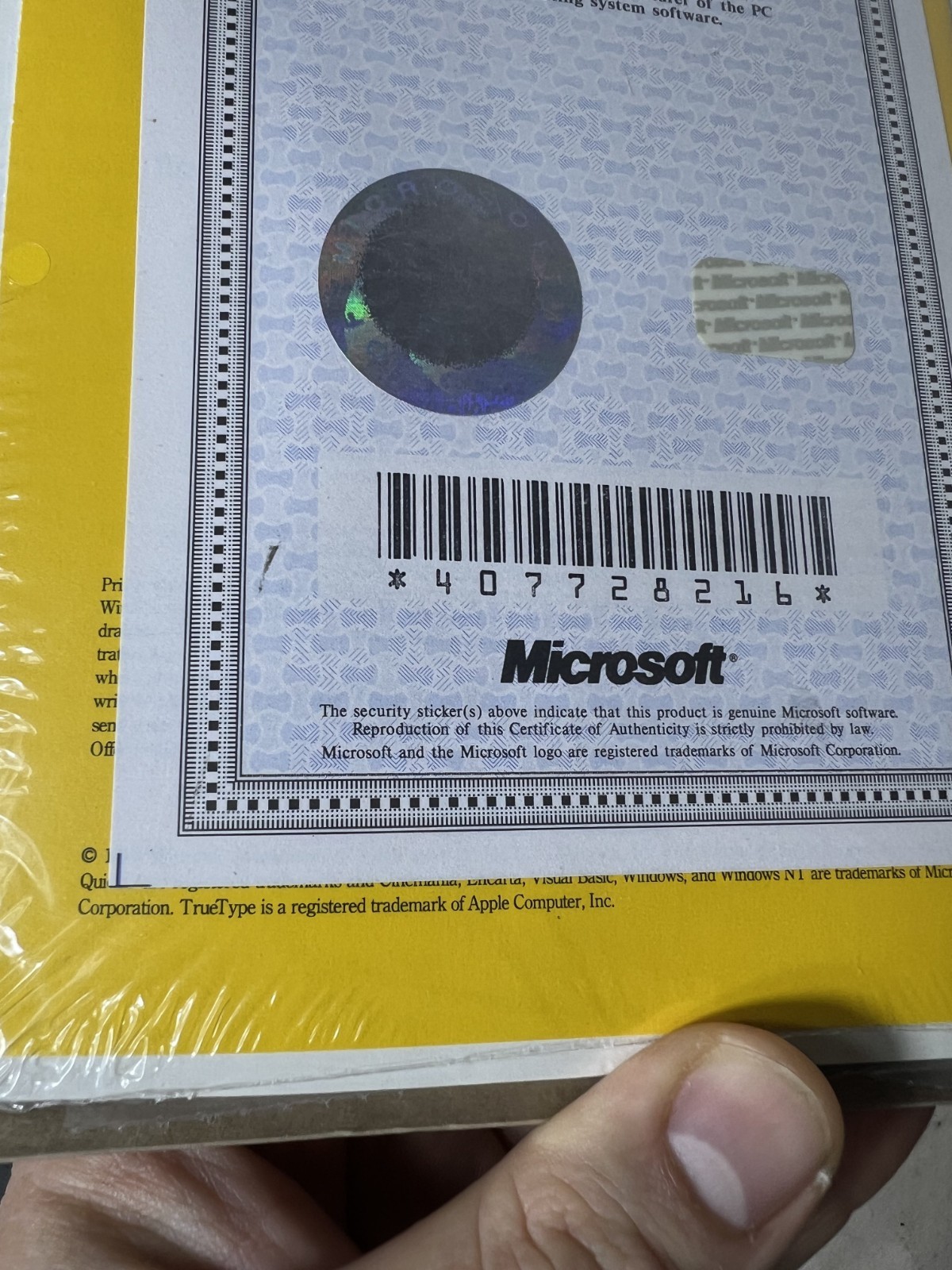 Microsoft© MS-DOS® 6.2 w/COA User's Guide and 3.5" Diskettes NEW UNOPENED SEALED