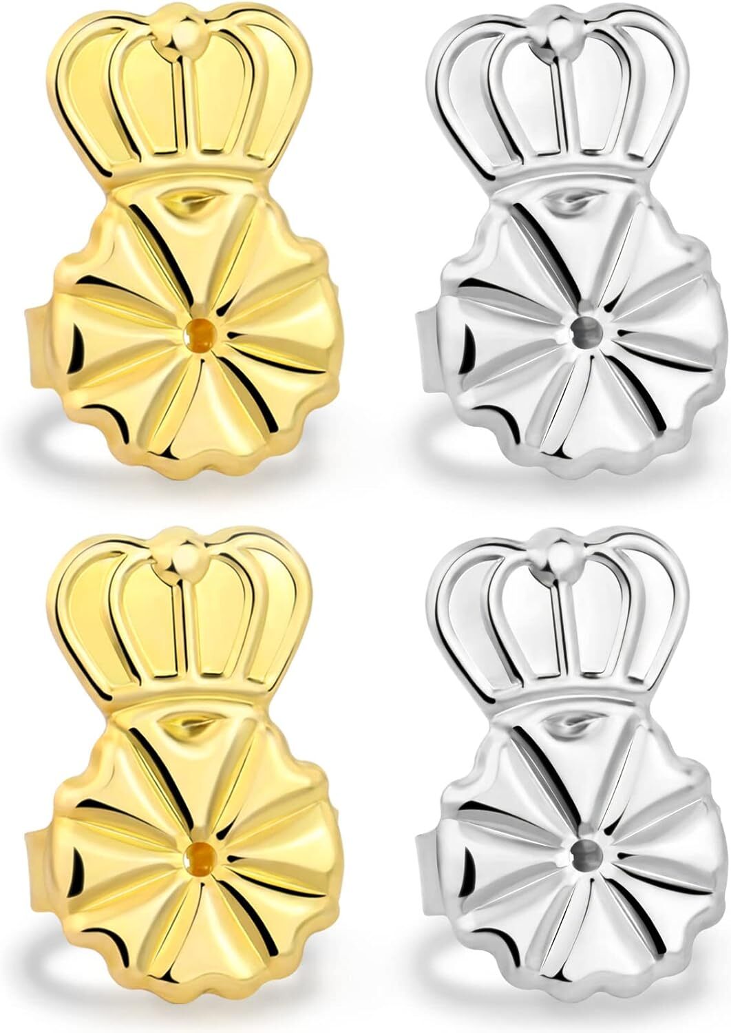 Earring Backs for Droopy Ears,  Earring Lifters 2 Pairs Earring Backs Lifts, Ear