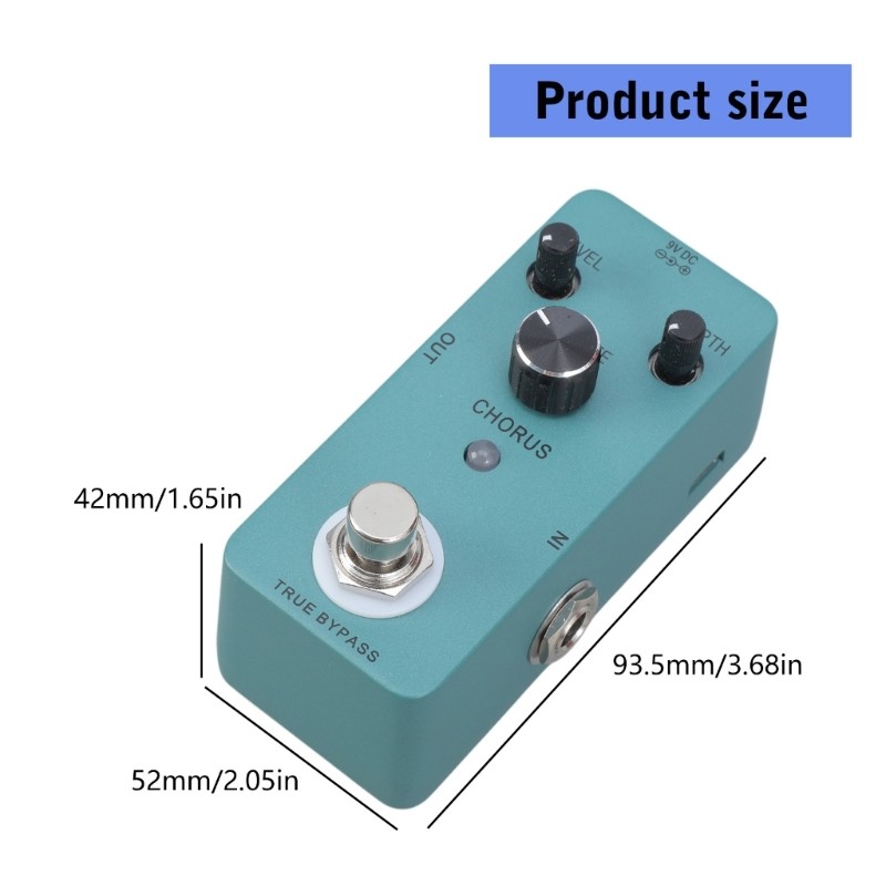 Multiple Chorus Guitar Pedal for Electric Guitar True Bypass Guitar Accessory