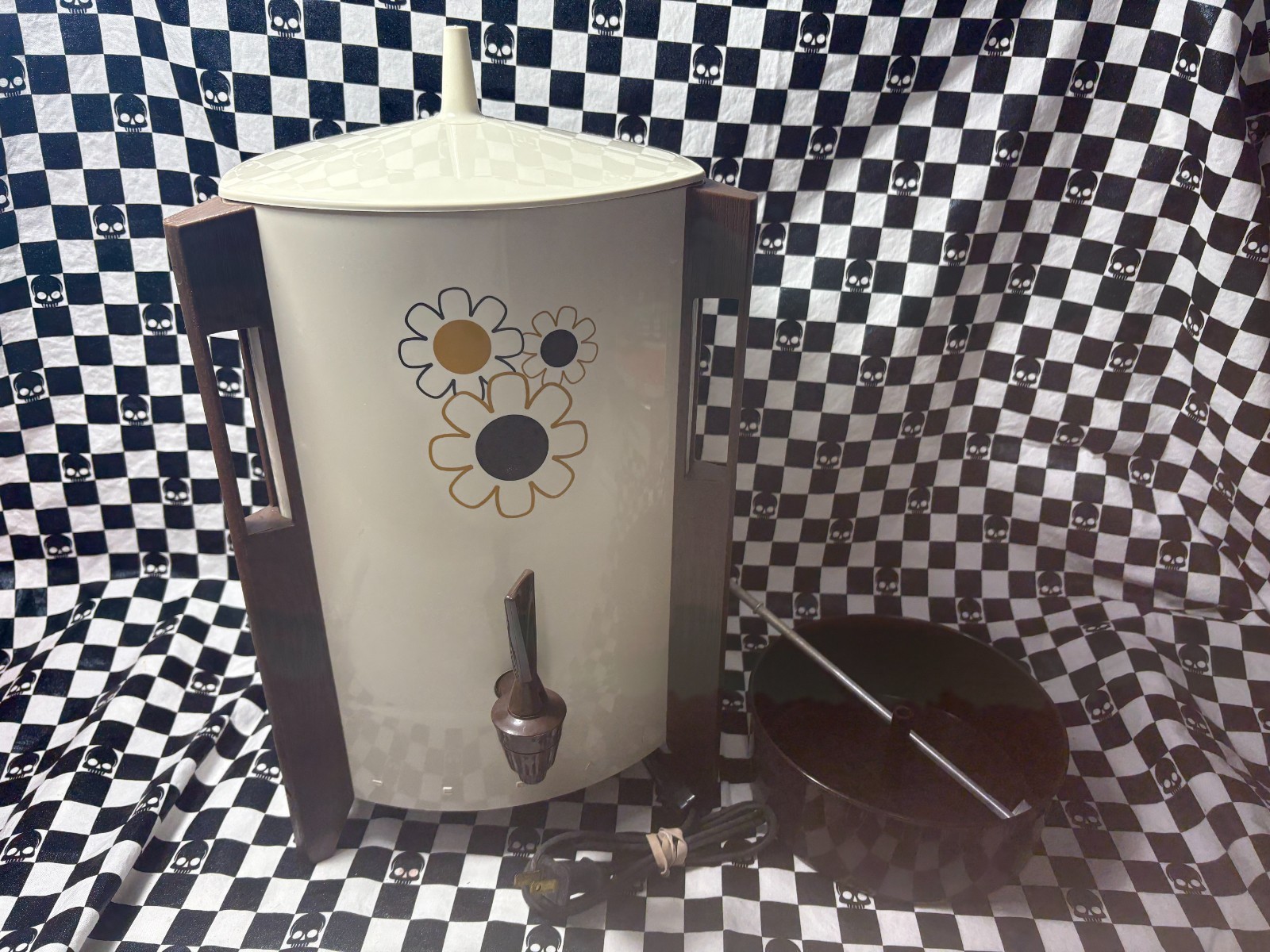 Vintage Regal Poly Perk Automatic Coffee Percolator Urn 10-30 Cups 7530 Flowers