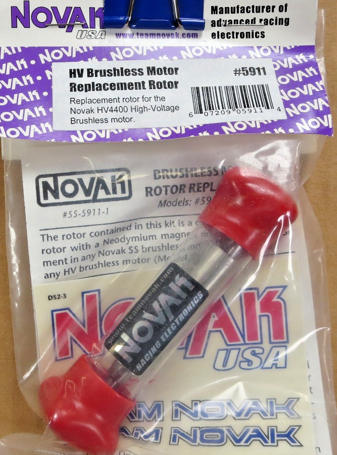 Novak 5911 HV Brushless Motor Replacement Rotor NOS