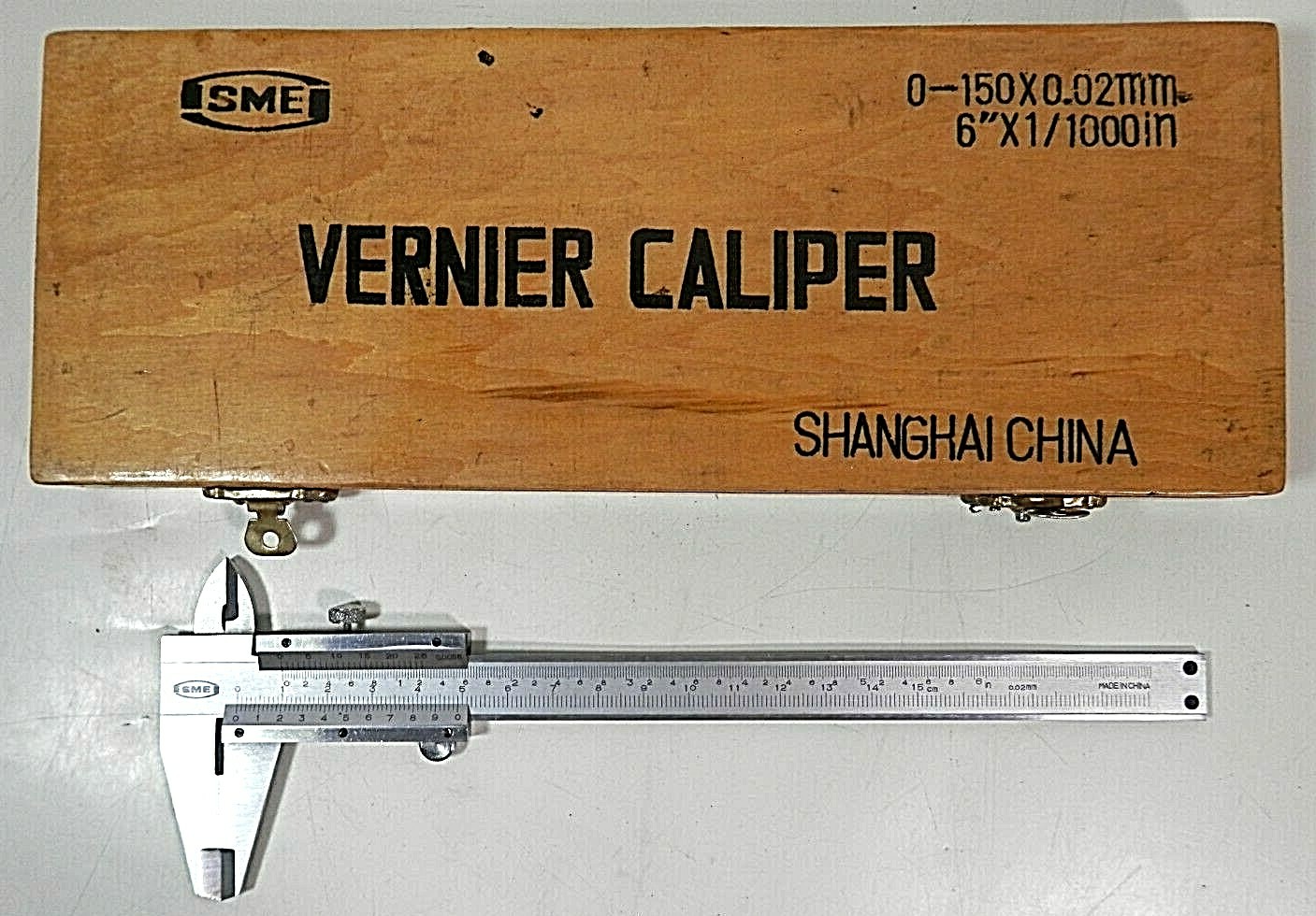 SME Vernier Caliper 0-150 X0.02mm  6"X1/1000 Inches