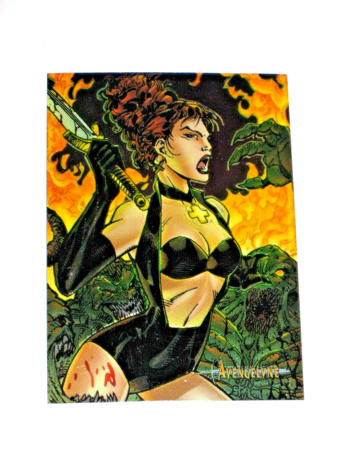 AVENGELYNE SERIES 1 WILDSTORM Glow-in-the-Dark INSERT #G6 Card 1996