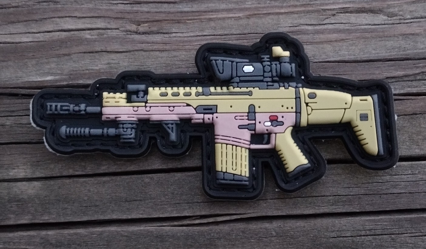 SCAR PVC Rubber Morale Patch Hook and Loop Gun Army Custom Tactical 2A Gear #12