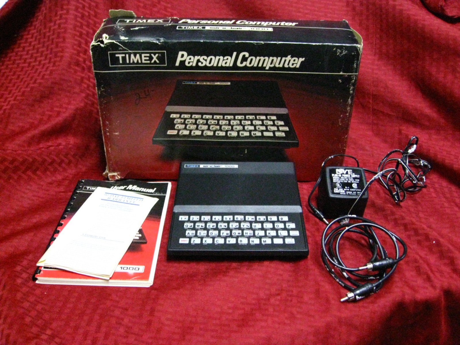 Vintage Timex Personal Computer Sinclair 1000 + Box +manual