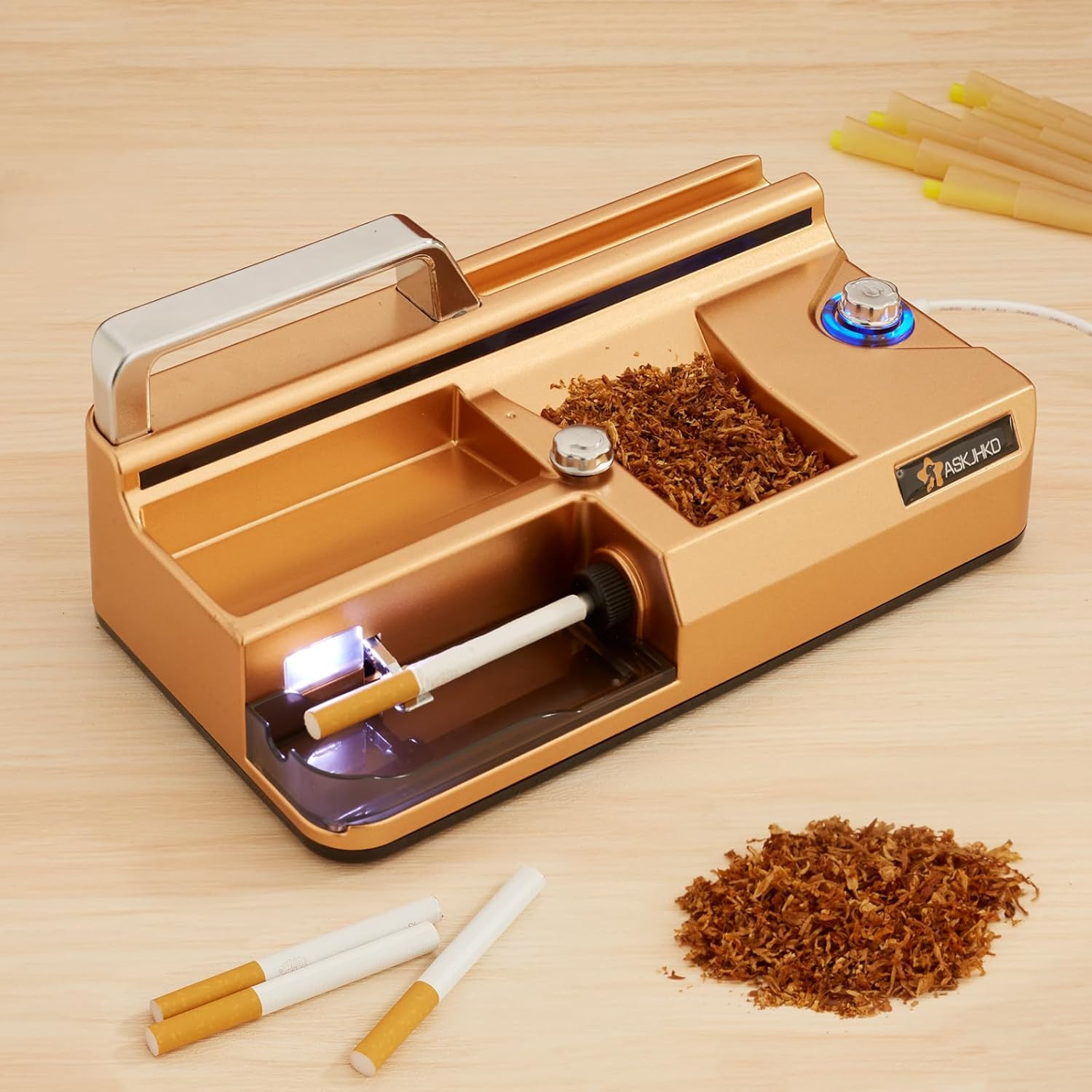 Electric Cigarette Rolling Machine, Automatic Cones Loader, Mini Portable Pre Ro