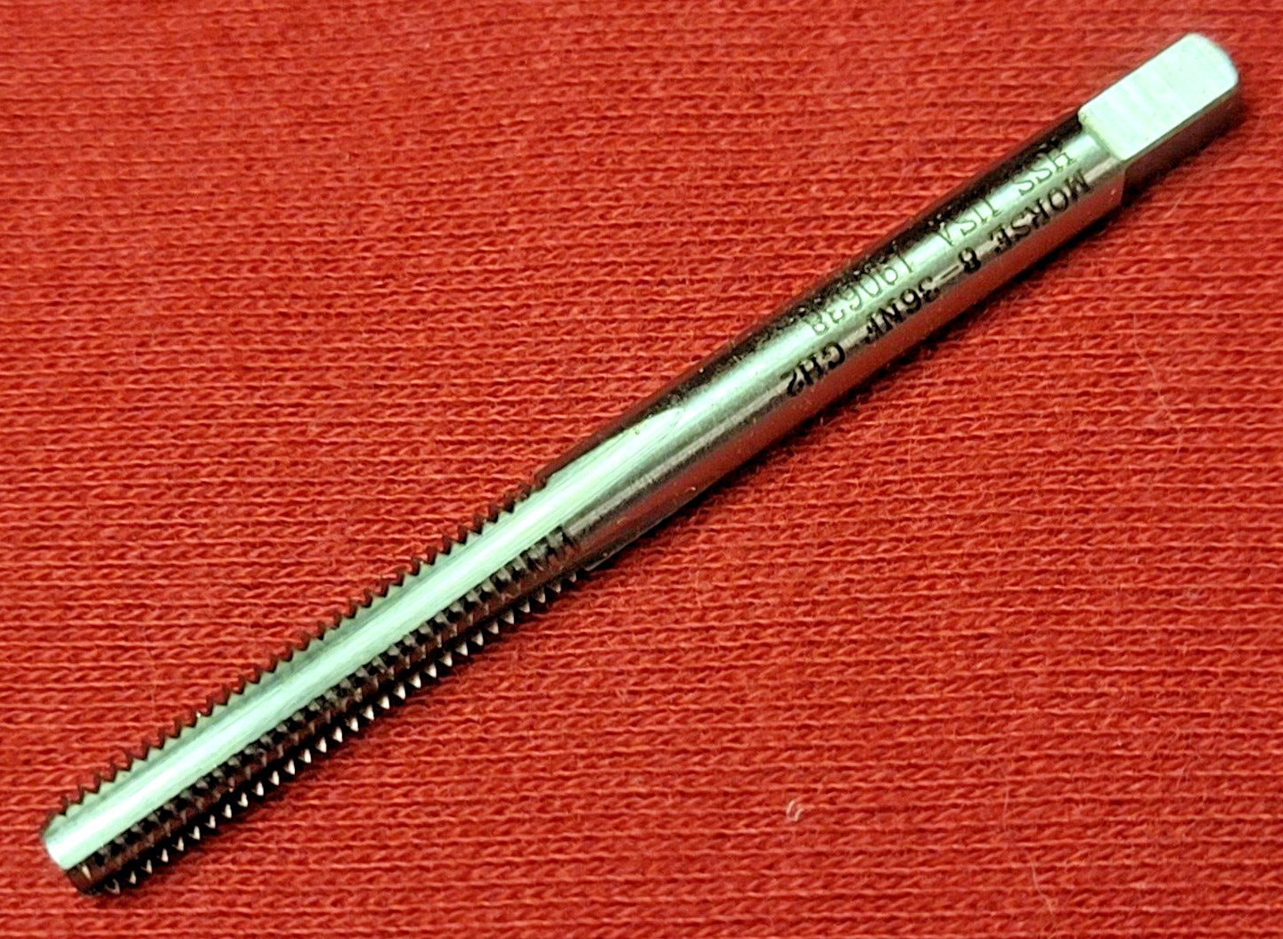 8-36 NF Bottom Hand Tap Morse MT3733835 RH HSS USA 8/36 4 FLUTE